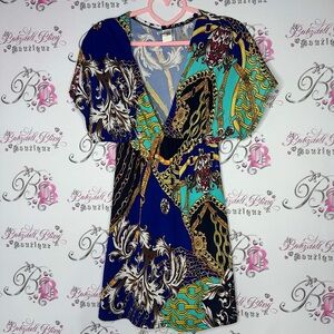 Cover me dress chain link luxe stretchy beach coverup tshirt dress stretchy